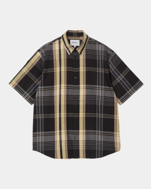 Roslin Check Shirt | Black / Black