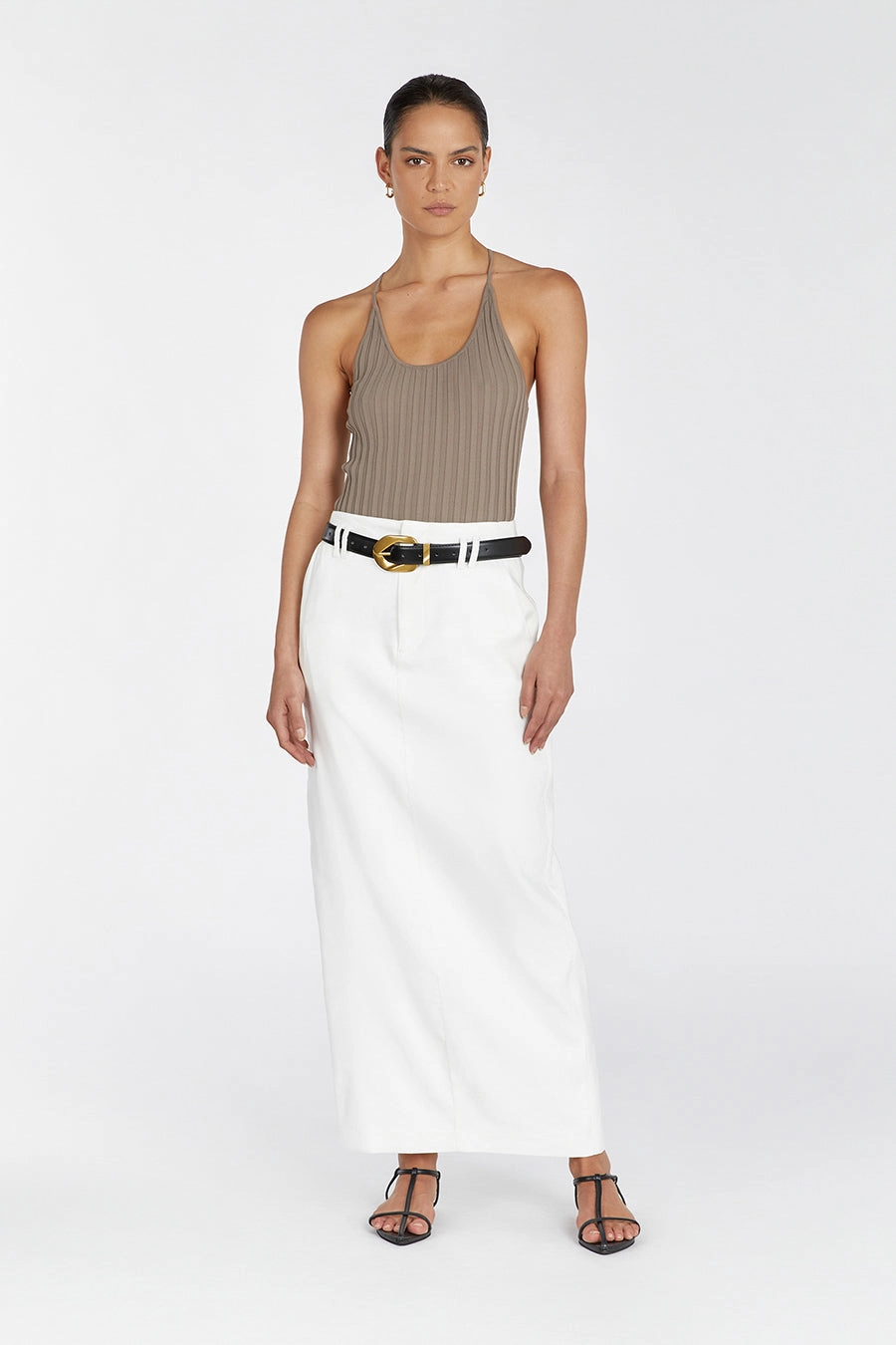 SAFFIA LATTE RACER TANK