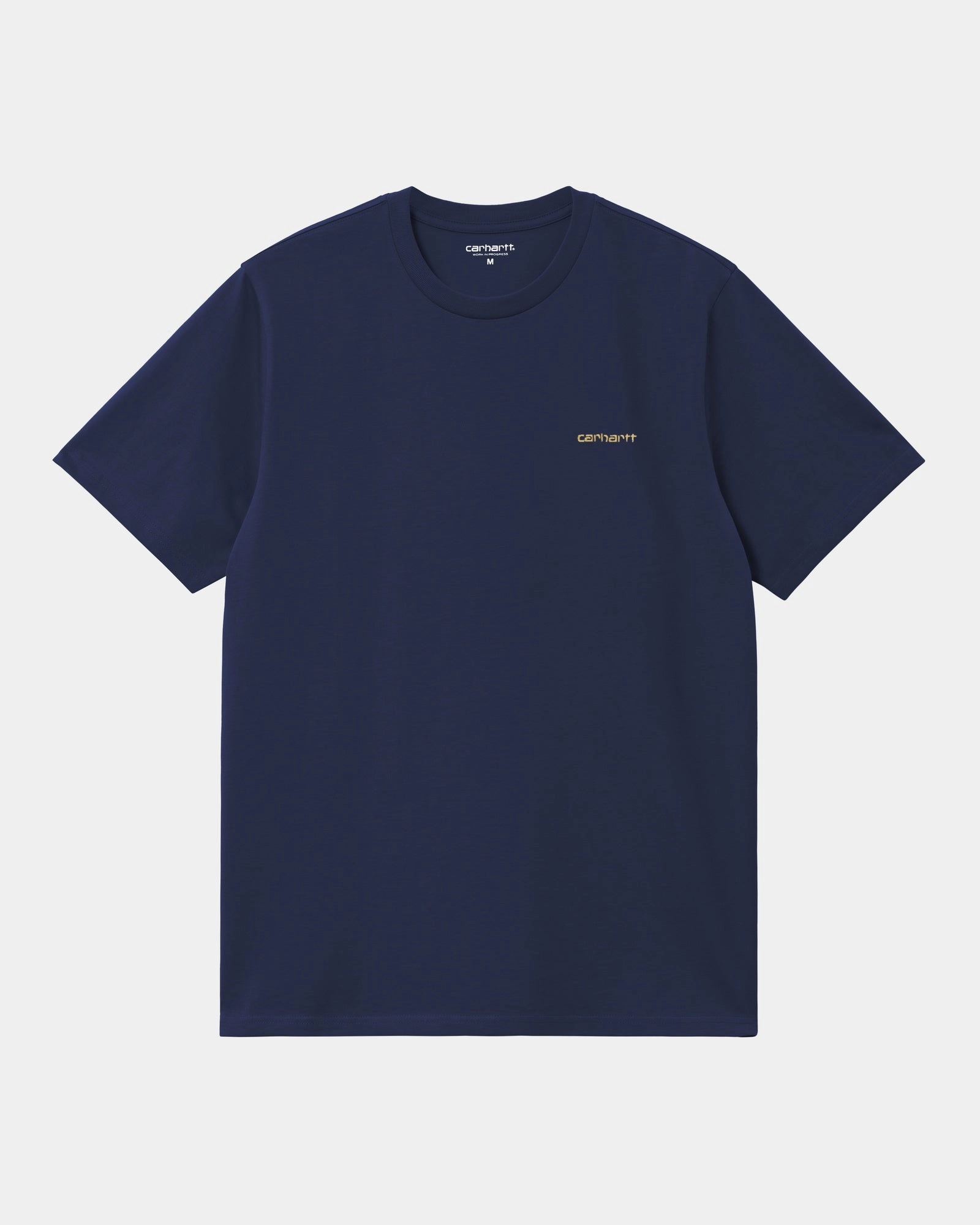 Script Embroidery T-Shirt | Ink / Air Yellow