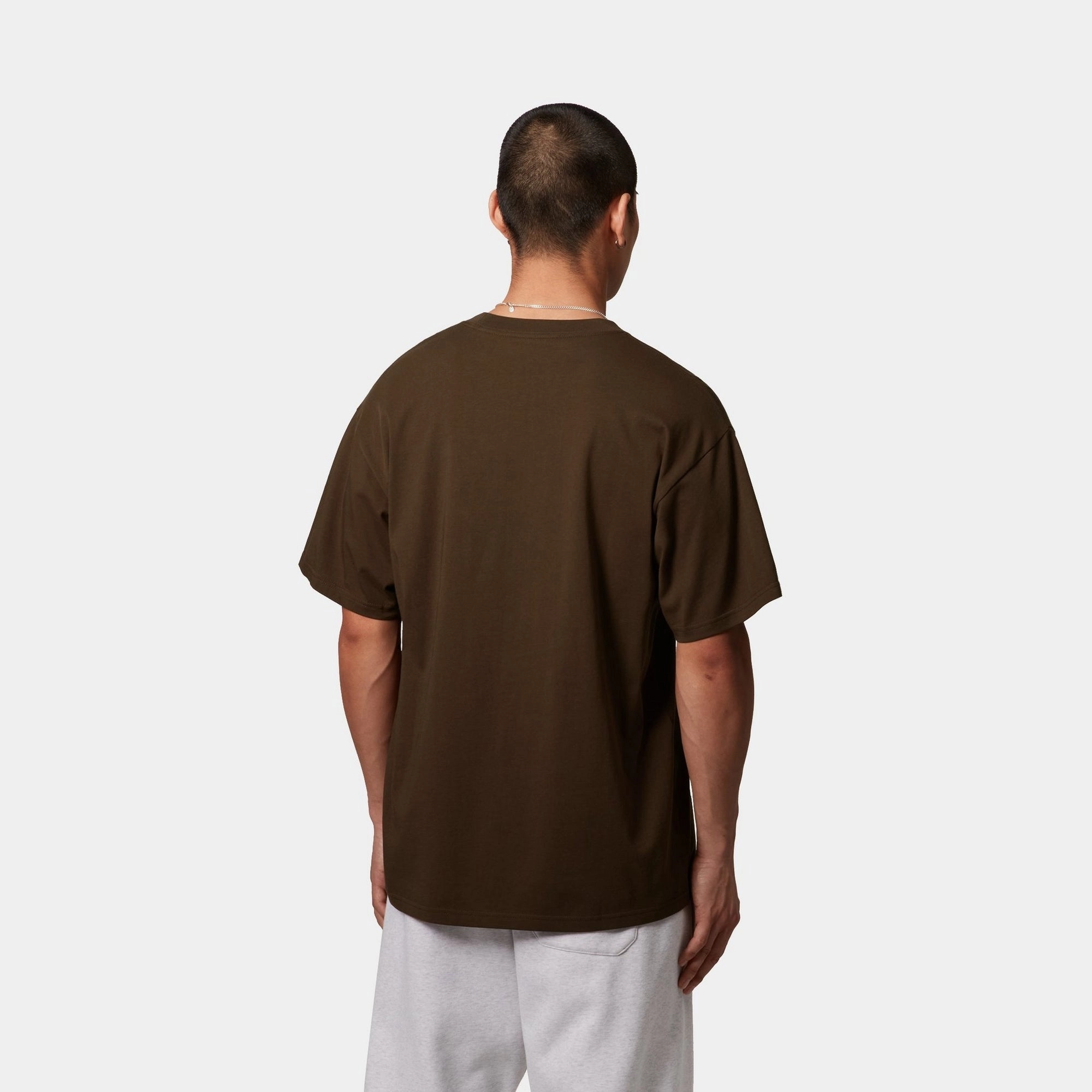 Script Embroidery T-Shirt | Liberica / Air Sky