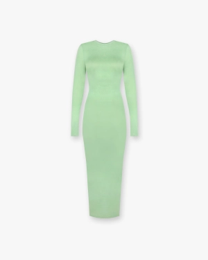 Shadow Midi Dress - Forest Shade