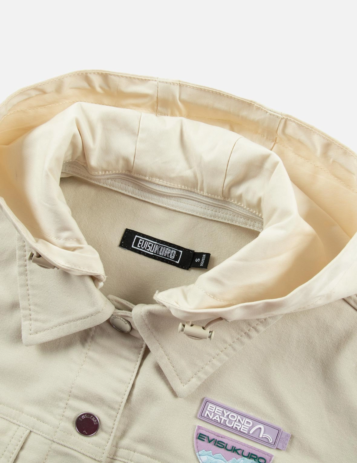 Shimmering Logo and Kamon Print Boxy Jacket