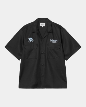 Short Sleeve Deli Shirt | Black / Bluebird
