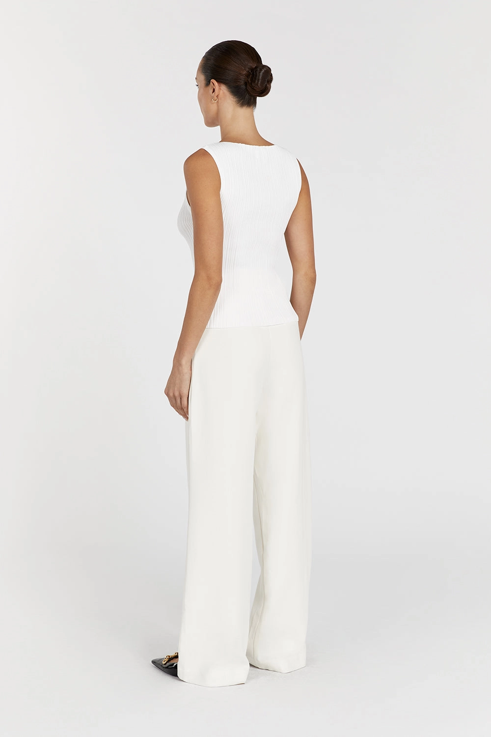 SIENNA OFF WHITE KNIT TANK