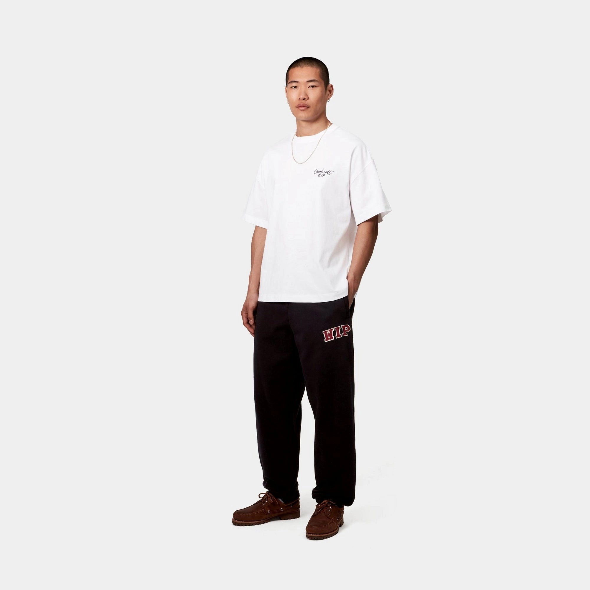 Signature Script T-Shirt | White / Black