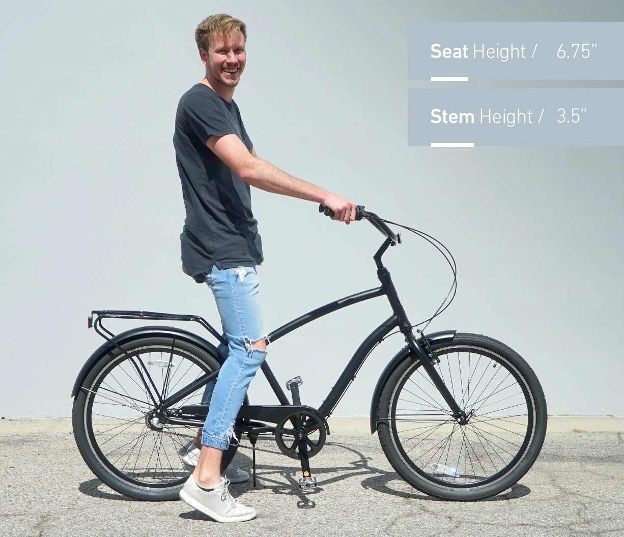 sixthreezero EVRYjourney Men's Casual Edition 26" 7-Speed Sport Hybrid Cruiser Bicycle