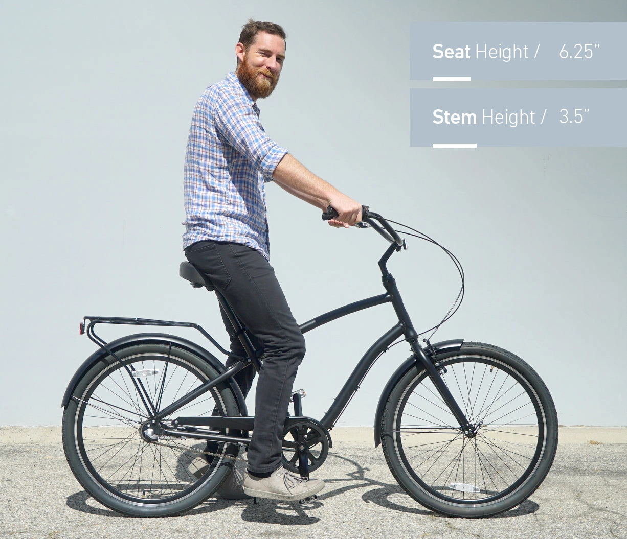 sixthreezero EVRYjourney Men's Casual Edition 26" 7-Speed Sport Hybrid Cruiser Bicycle