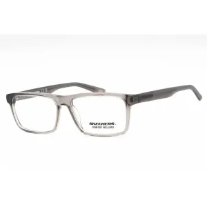 Skechers Men's Eyeglasses - Grey/Other Acetate Rectangular Full Rim Frame | SE3343 020