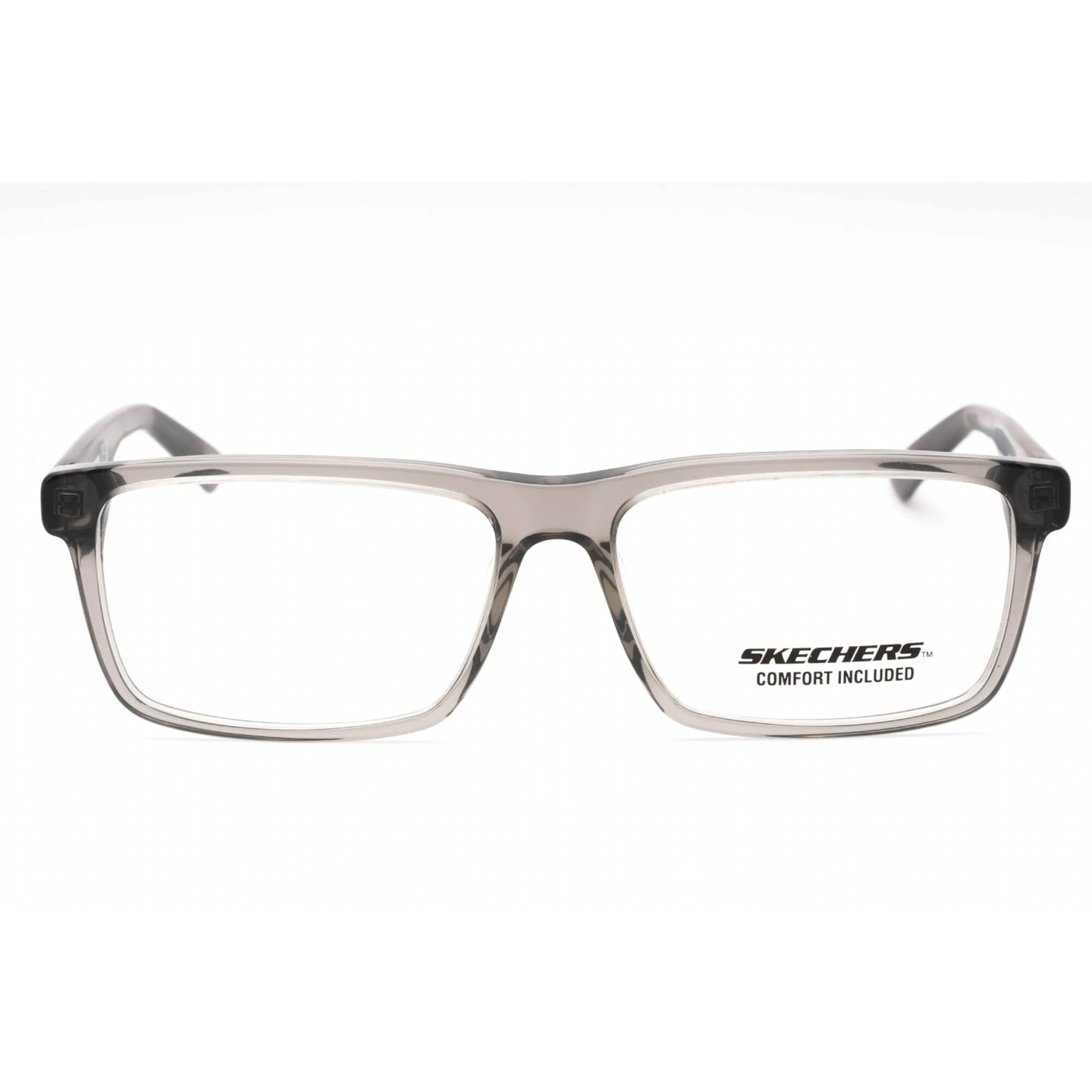 Skechers Men's Eyeglasses - Grey/Other Acetate Rectangular Full Rim Frame | SE3343 020