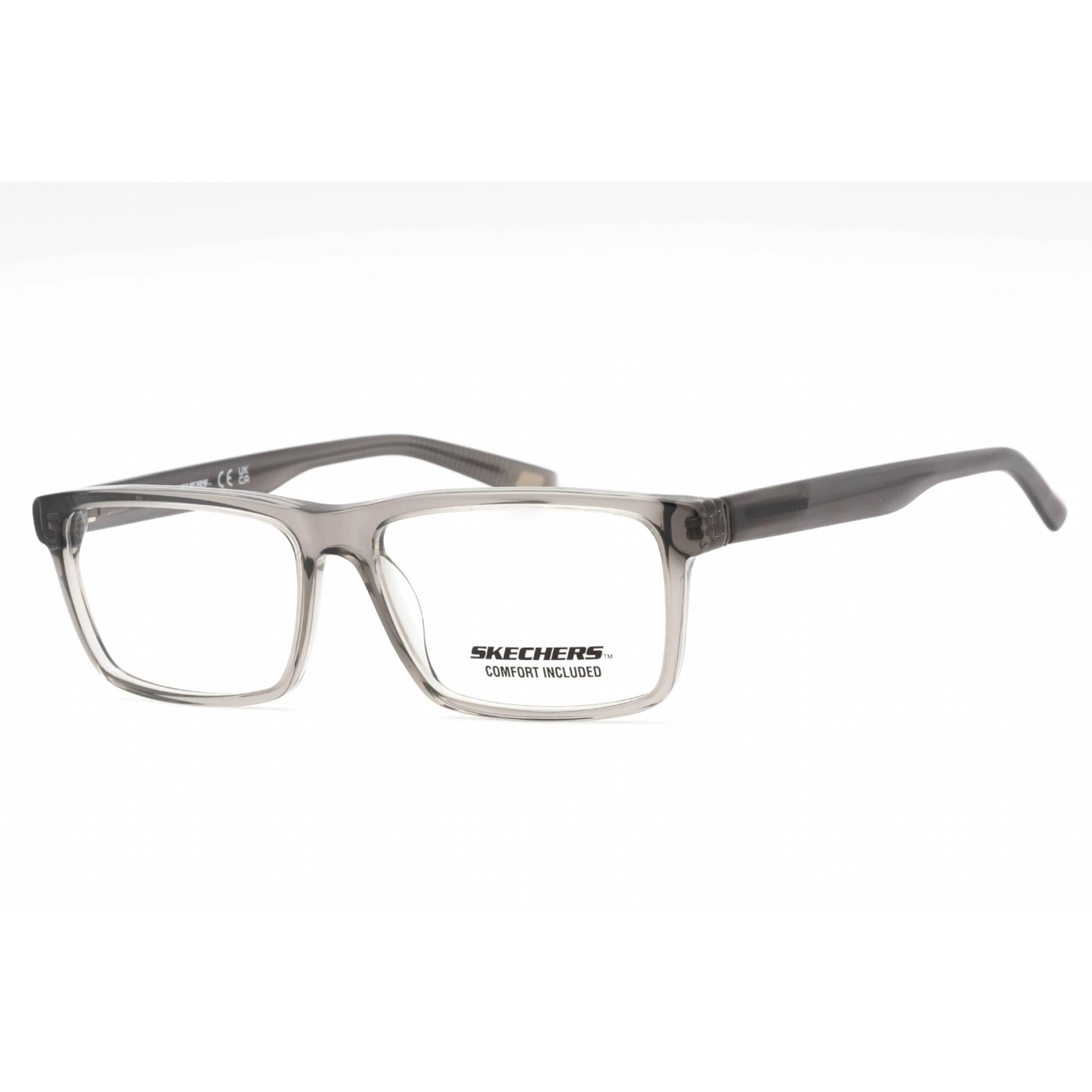 Skechers Men's Eyeglasses - Grey/Other Acetate Rectangular Full Rim Frame | SE3343 020