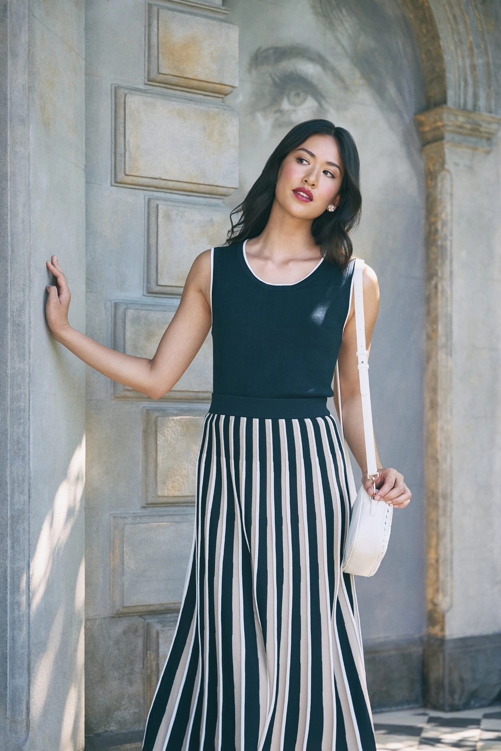 Sleeveless Cotton Knit - Ink