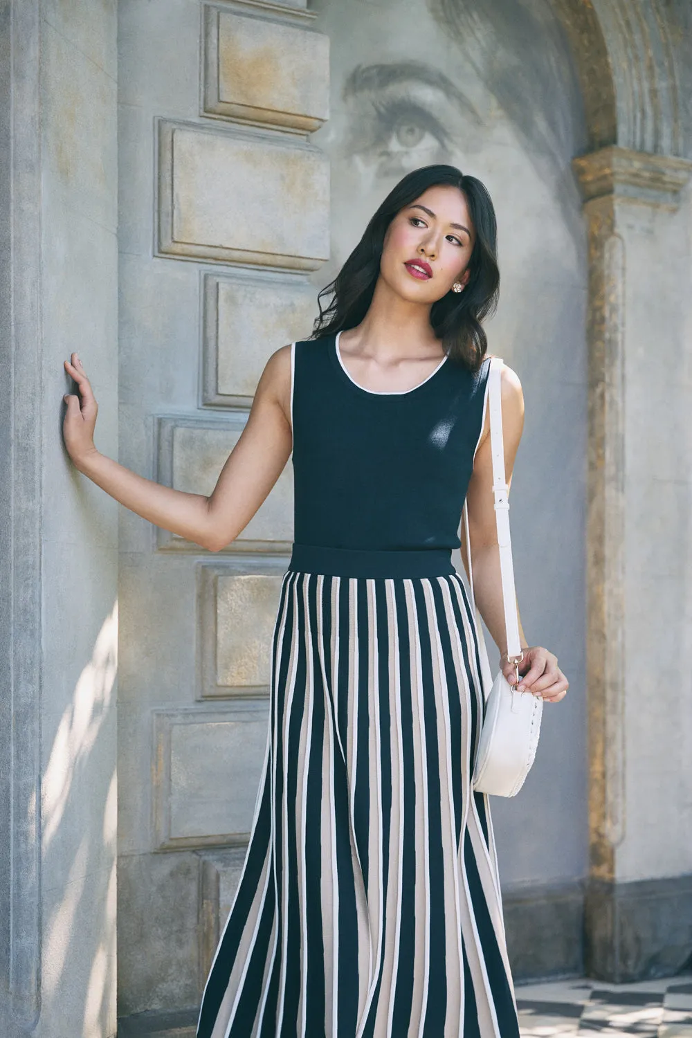Sleeveless Cotton Knit - Ink
