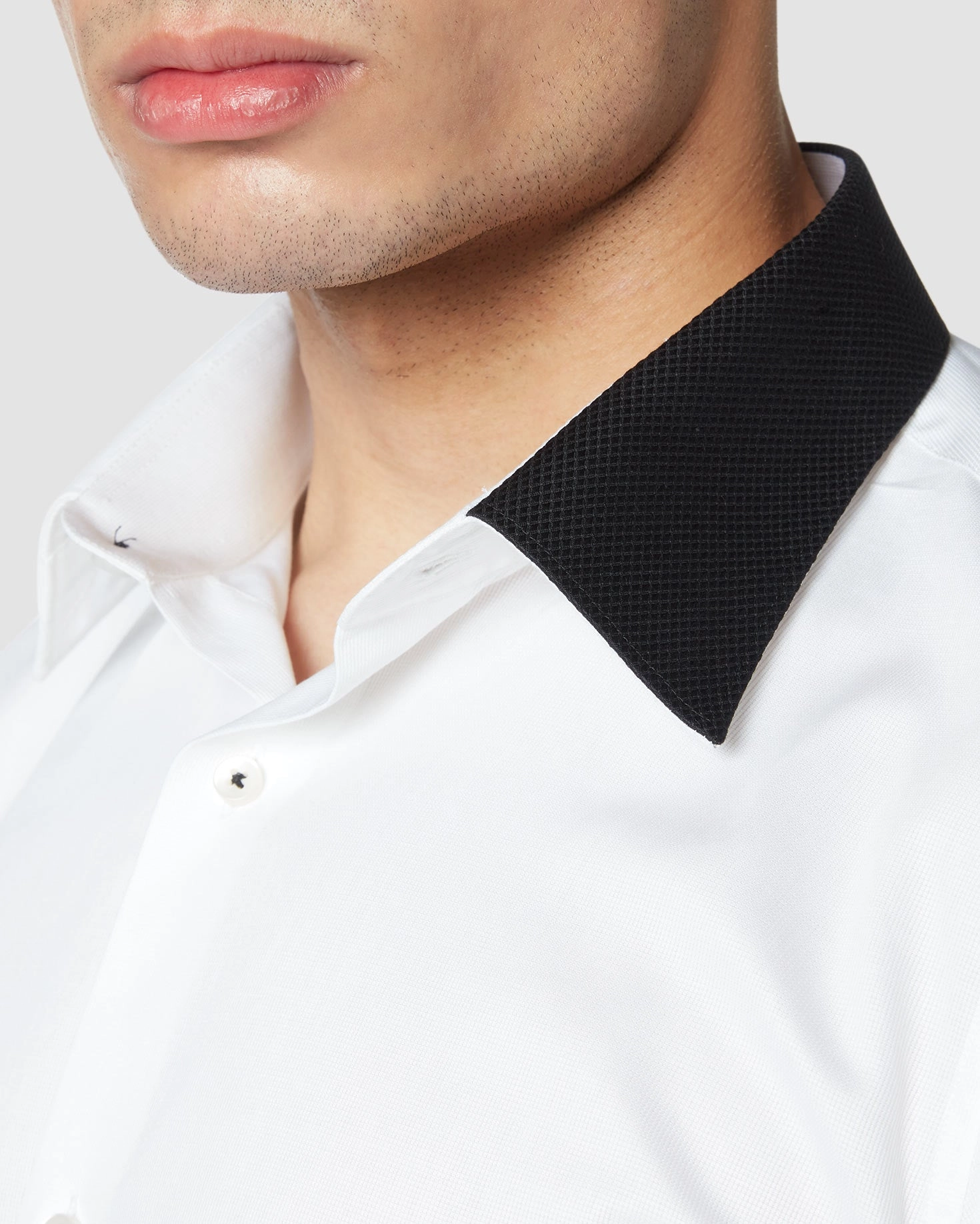 Soktas Contrast Collar Shirt - White