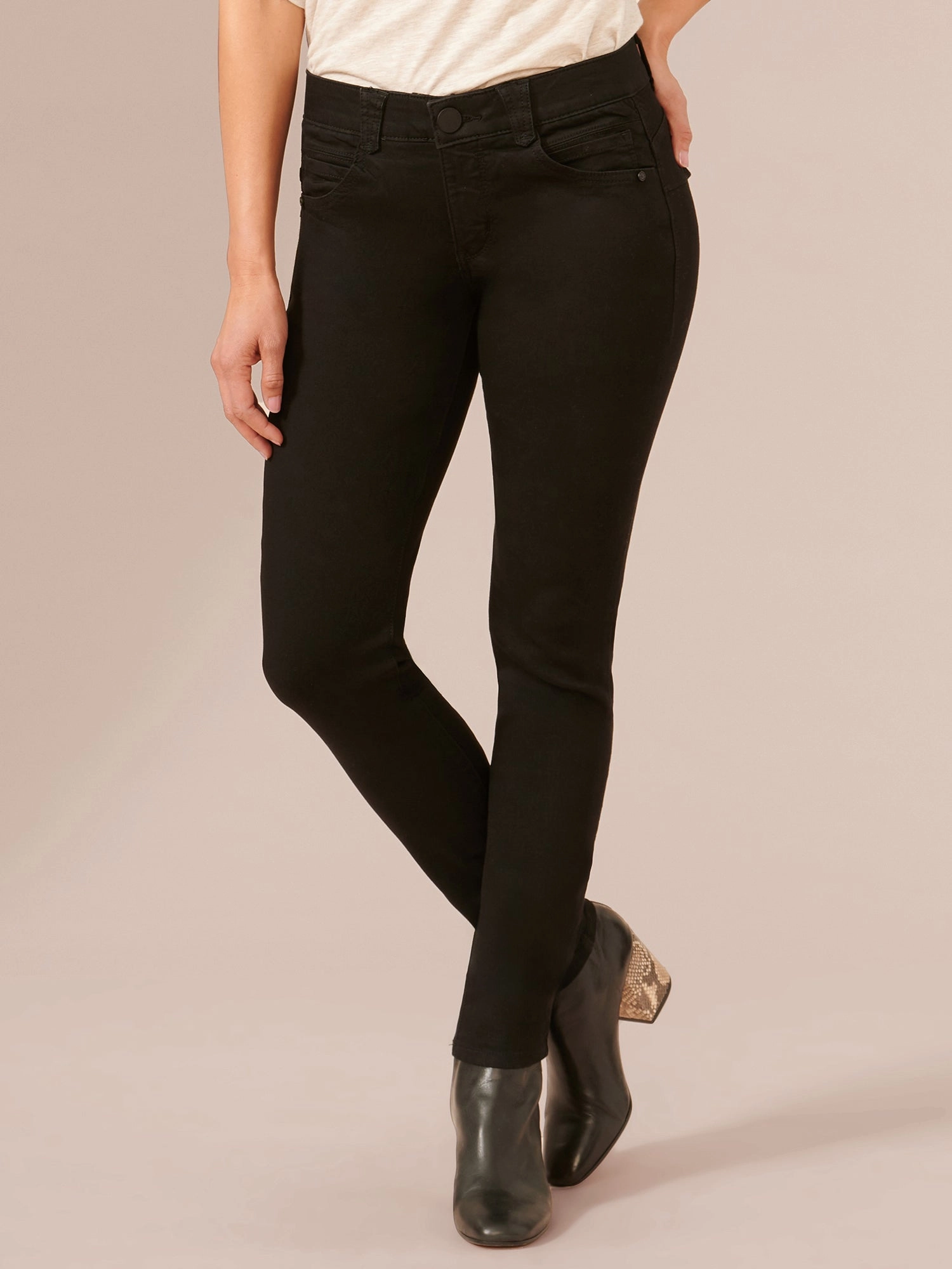 Stretch Black Denim Absolution® Petite Jegging