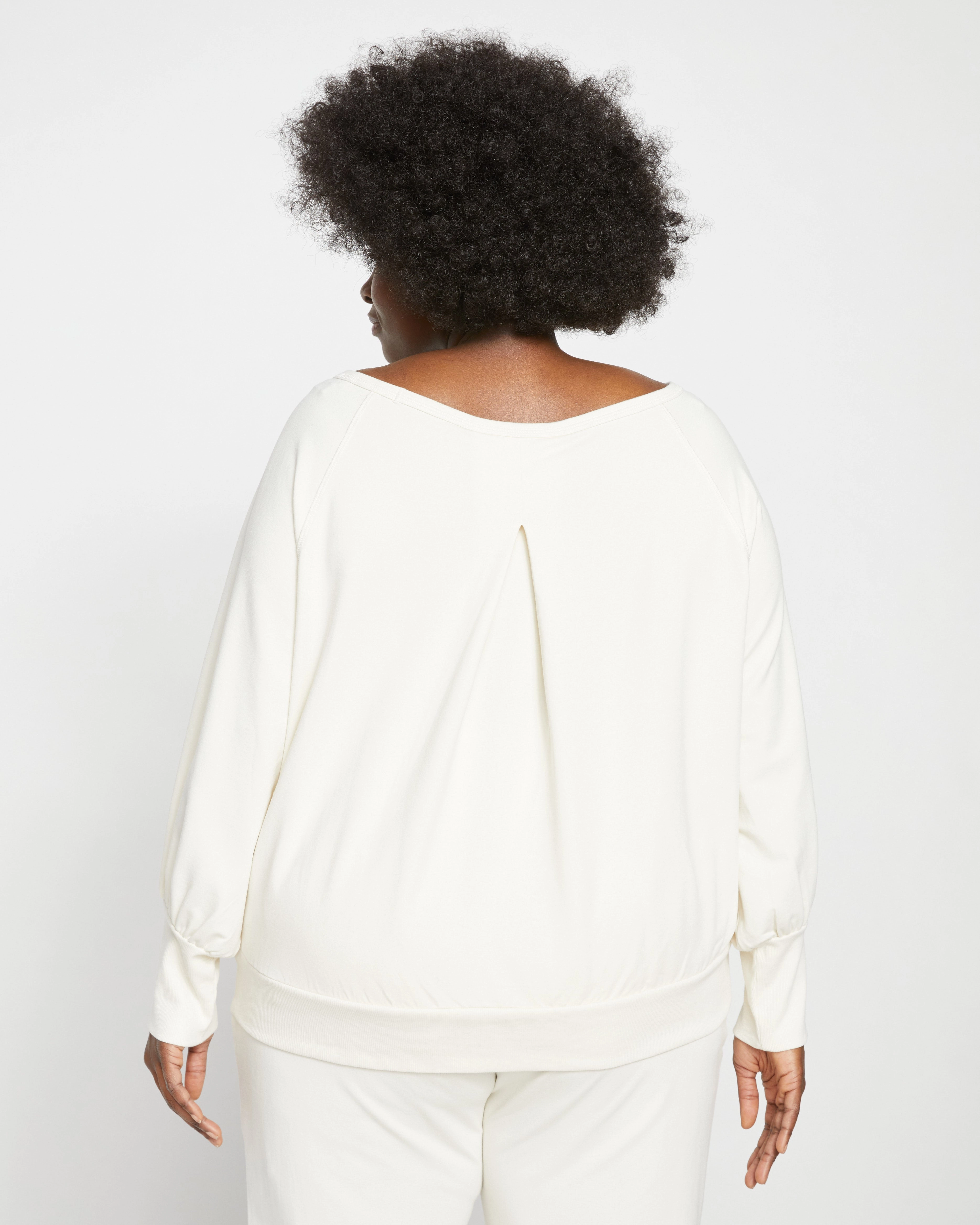 Super Soft Terry Scoop Sweatshirt - Vapor