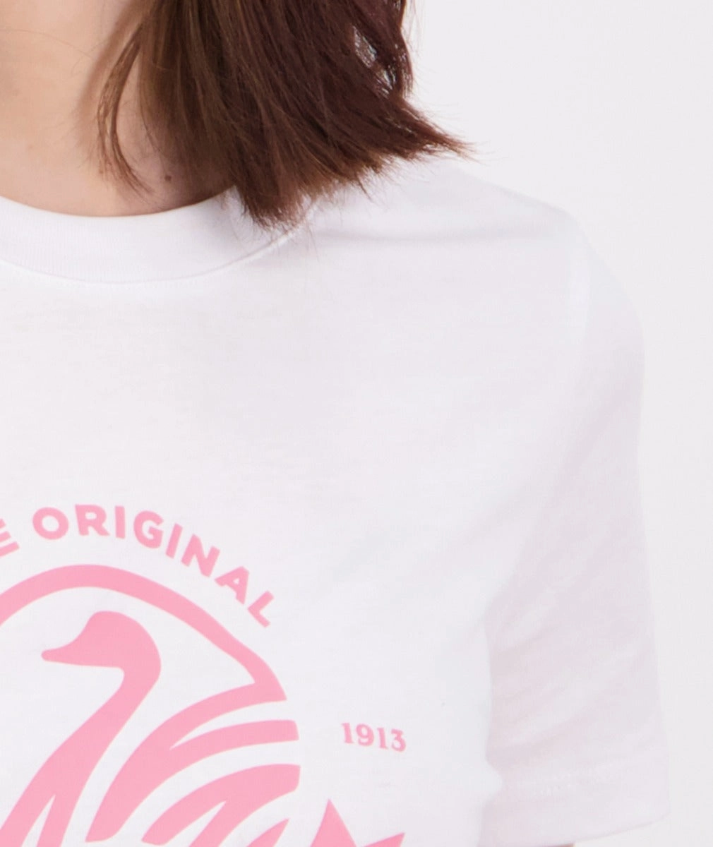 Swanndri Womens Original V3 T Shirt White/Raspberry