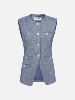 Tamara Vest in Blue Melange