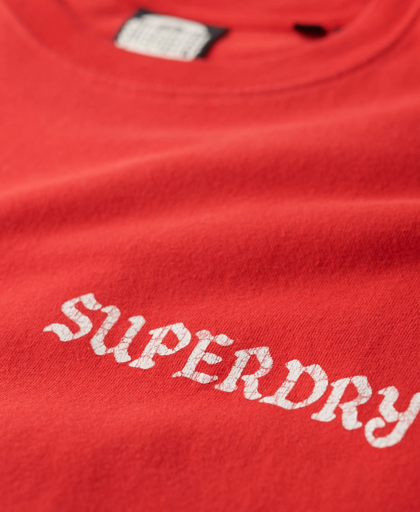 Tattoo Graphic Loose T Shirt | Soda Pop Red