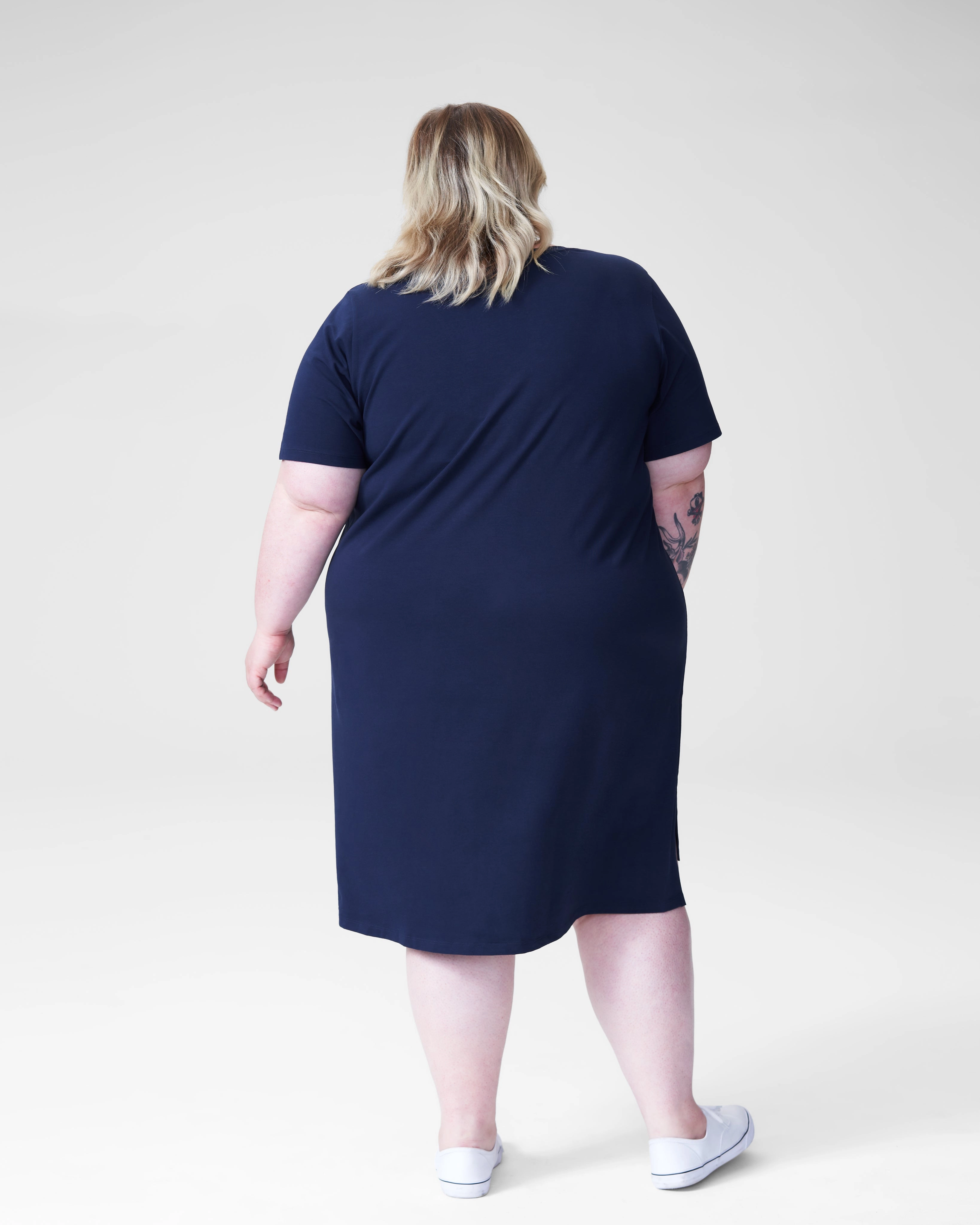 Tesino Washed Jersey Dress - Navy