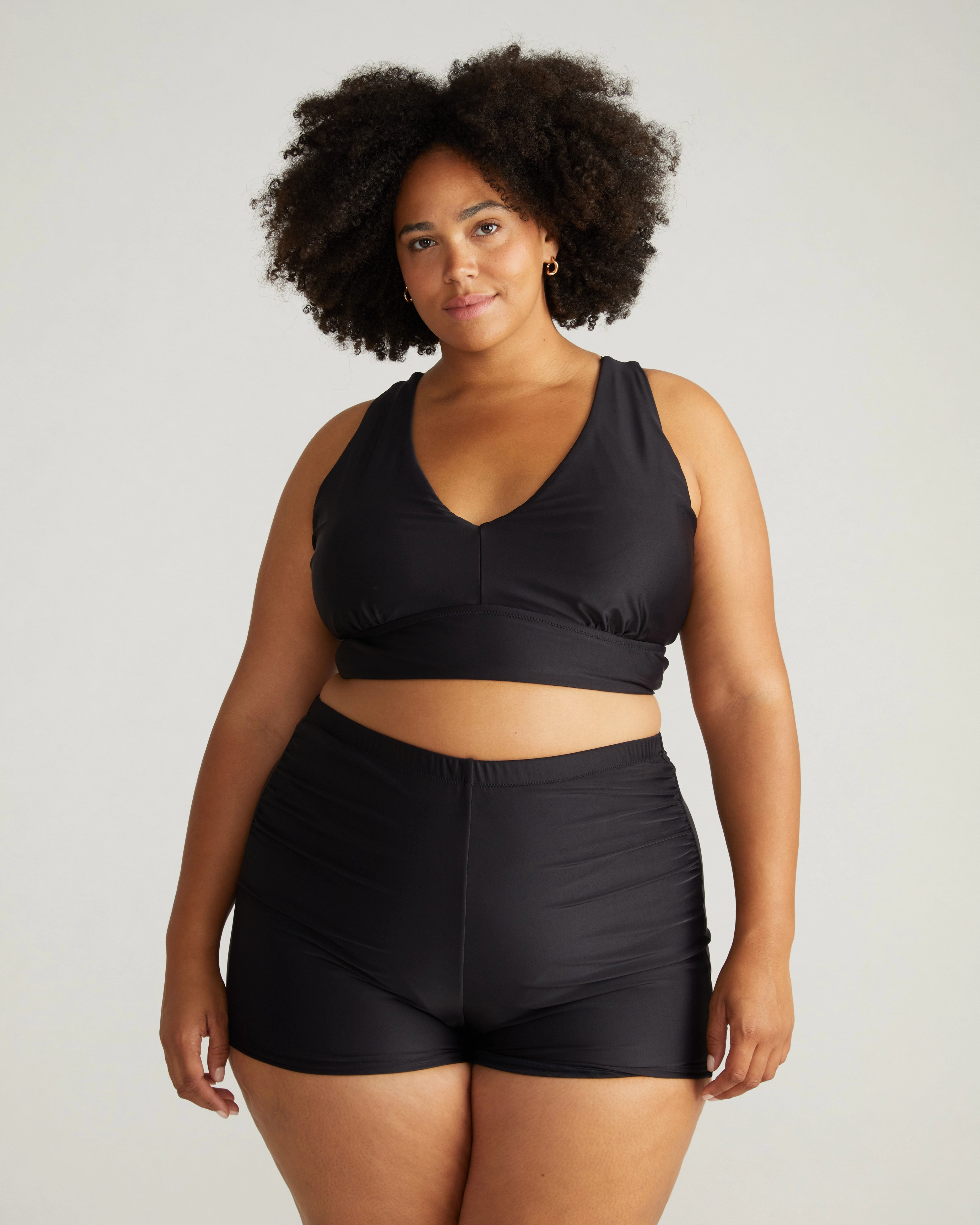 The Plunge Bikini Top - Black