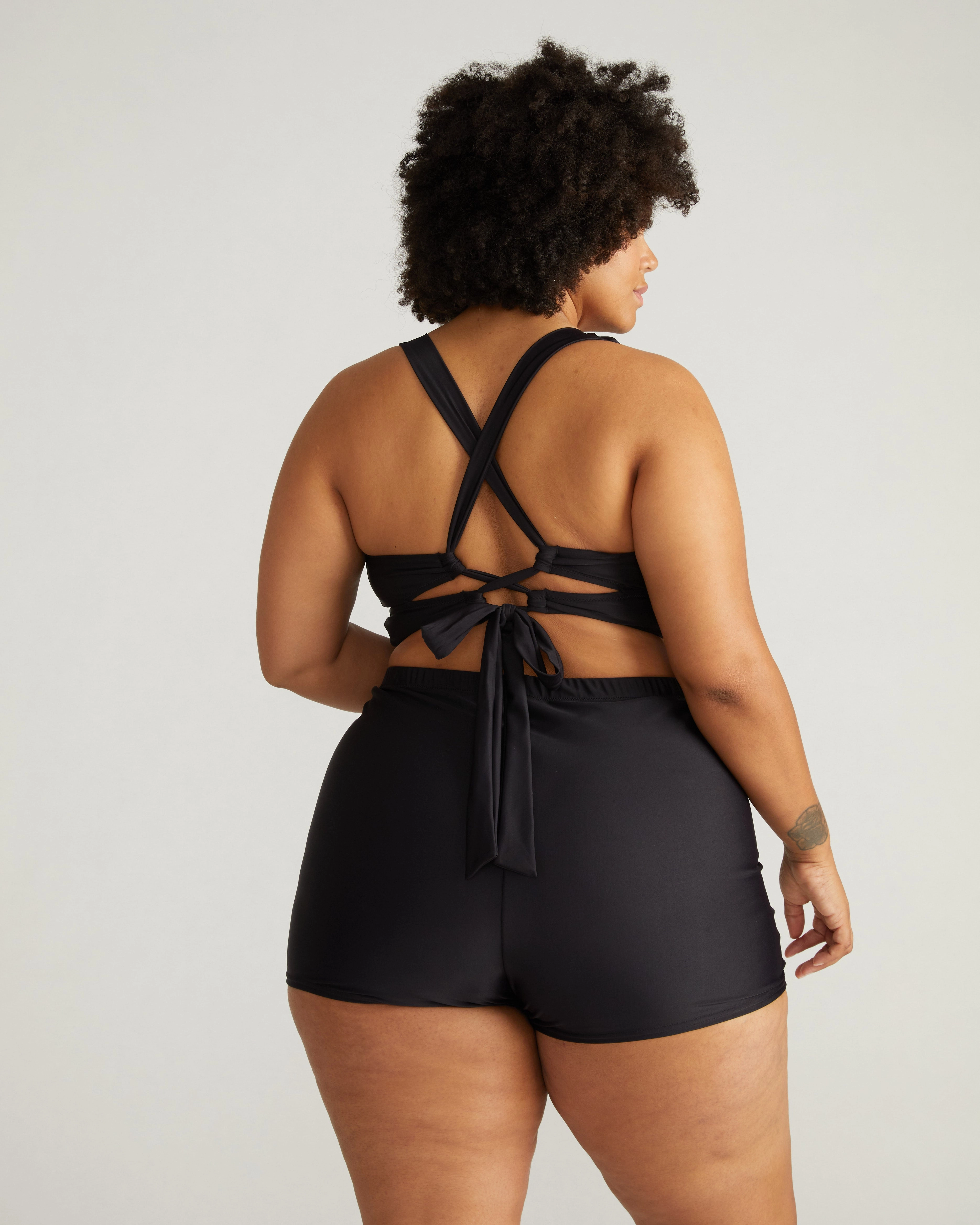 The Plunge Bikini Top - Black