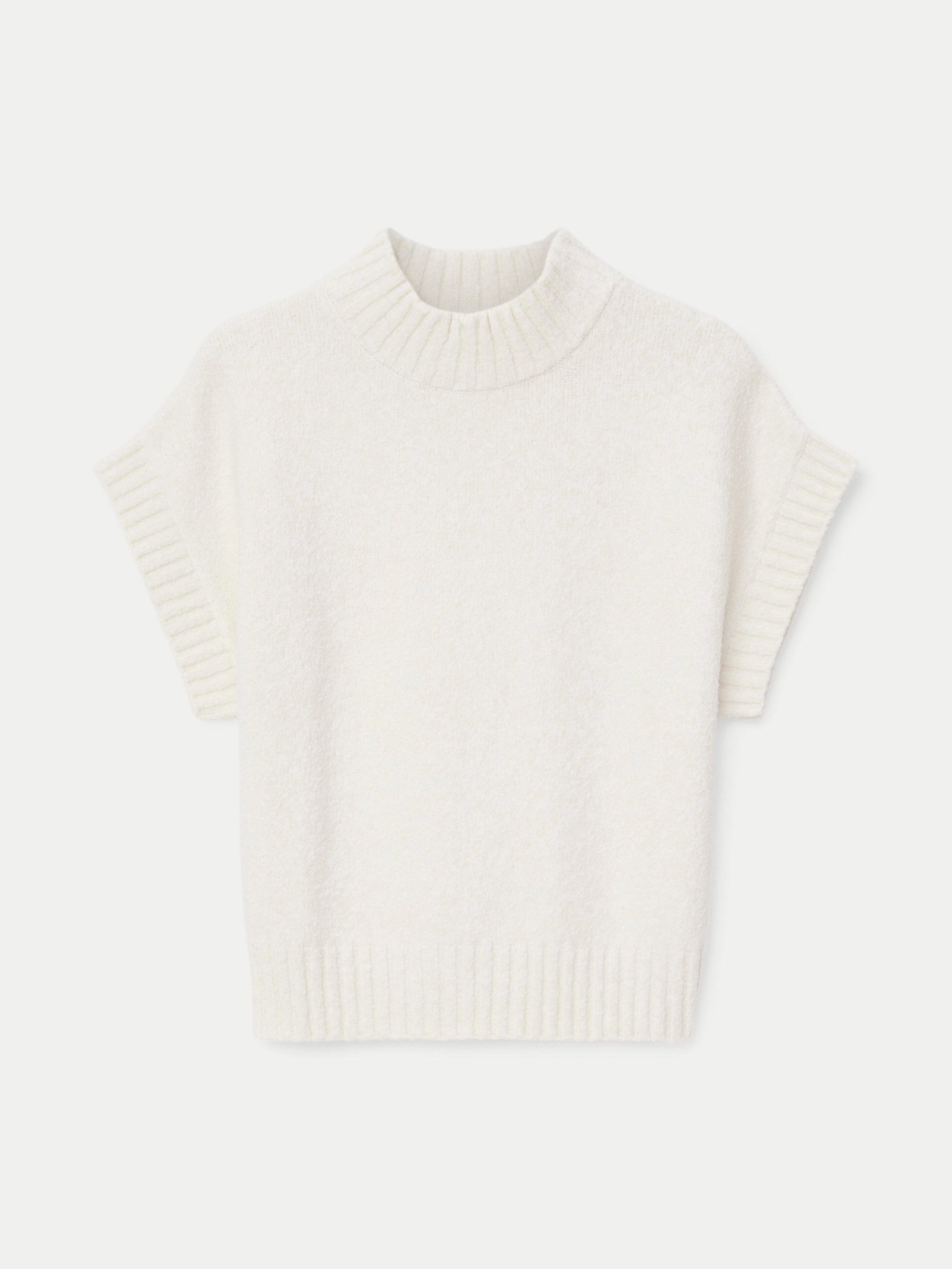 The Seawool® Sweater Vest in White Cream