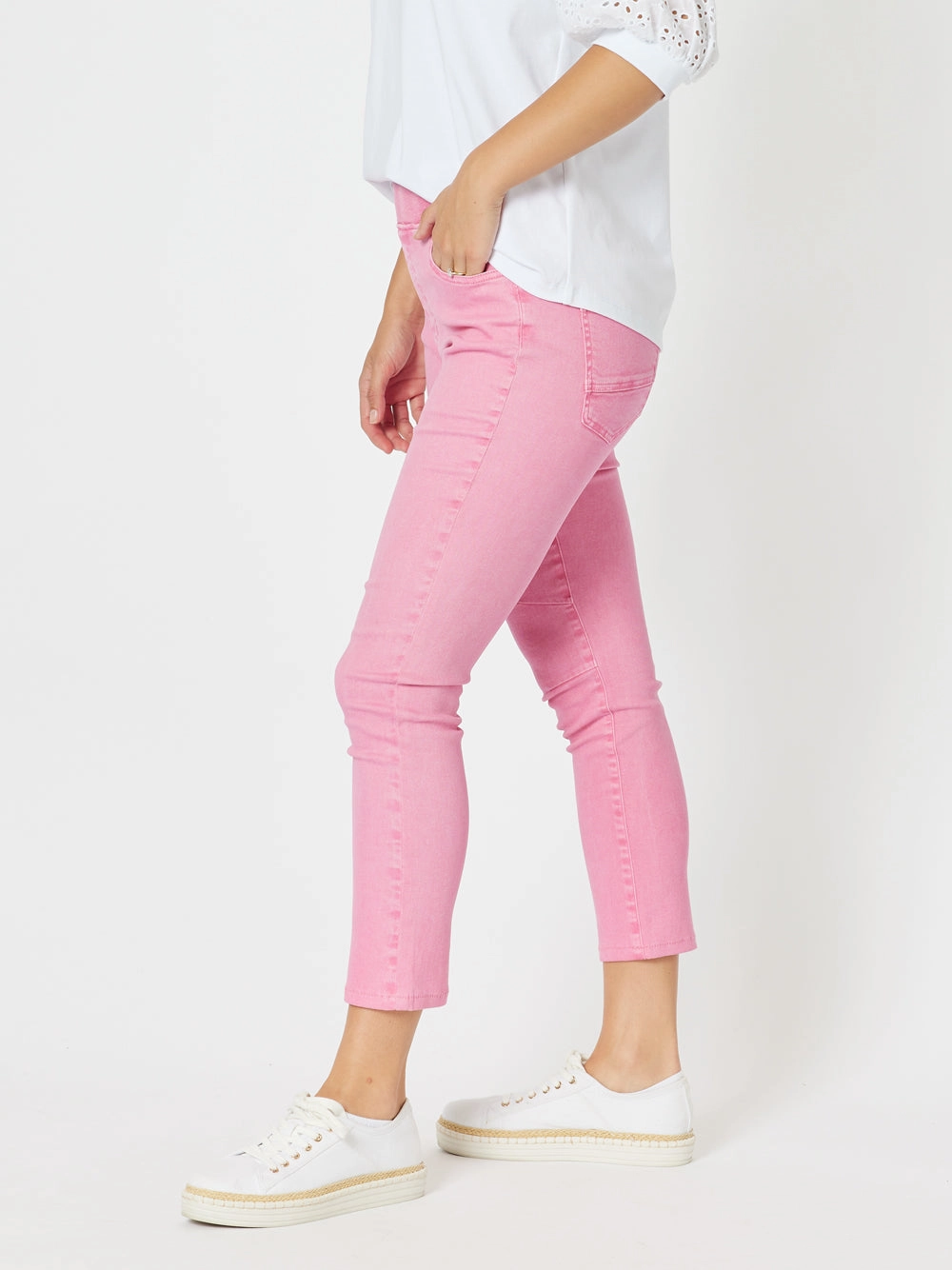 Threadz Bella Strech Jean Pink