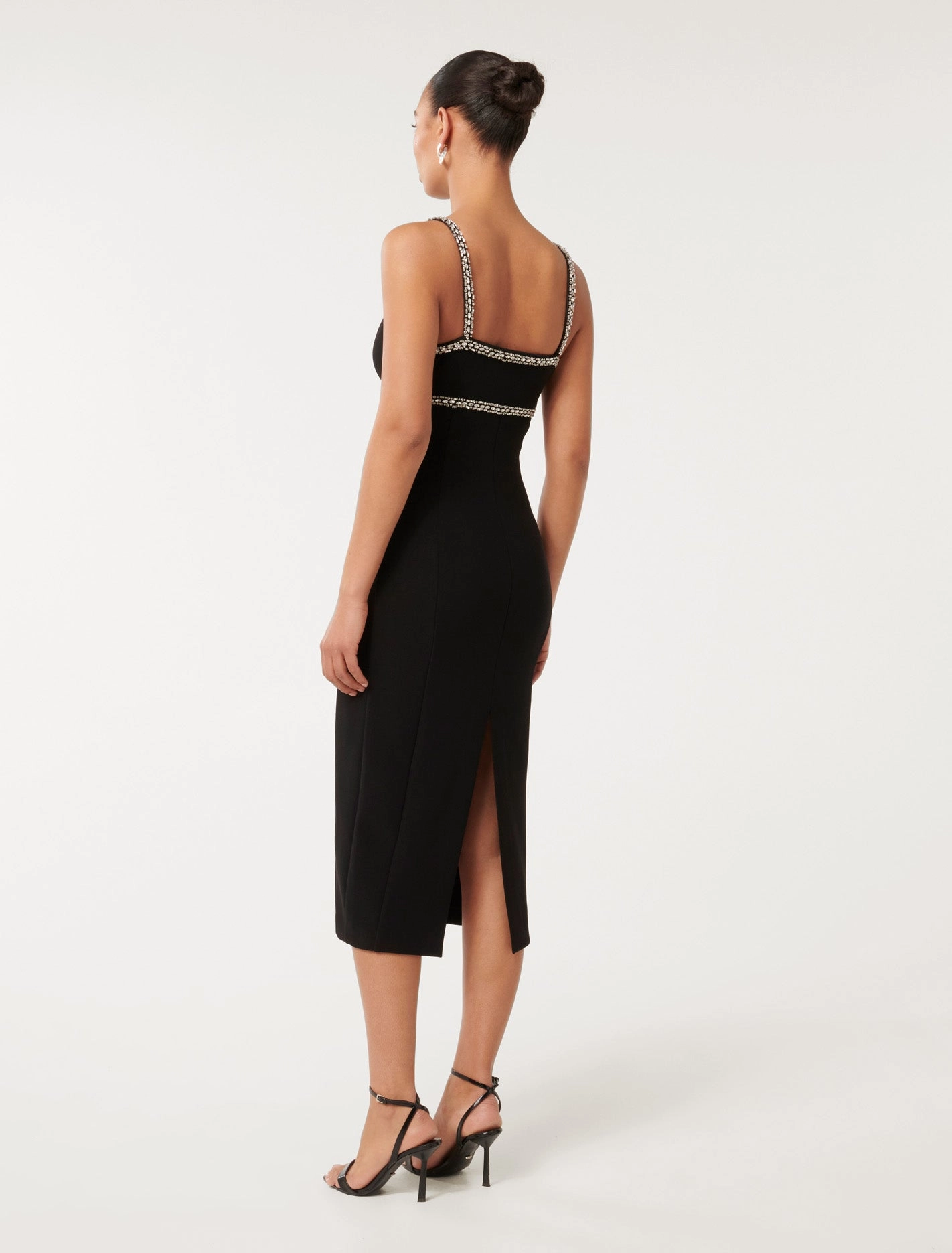Tiana Embellished Bodycon Midi Dress