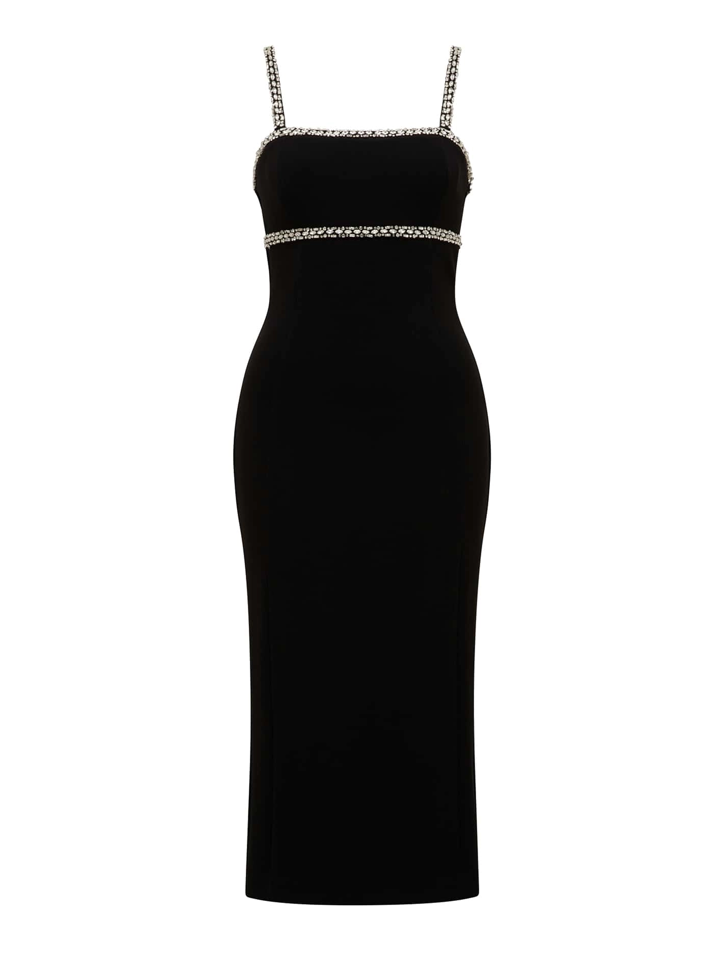 Tiana Embellished Bodycon Midi Dress