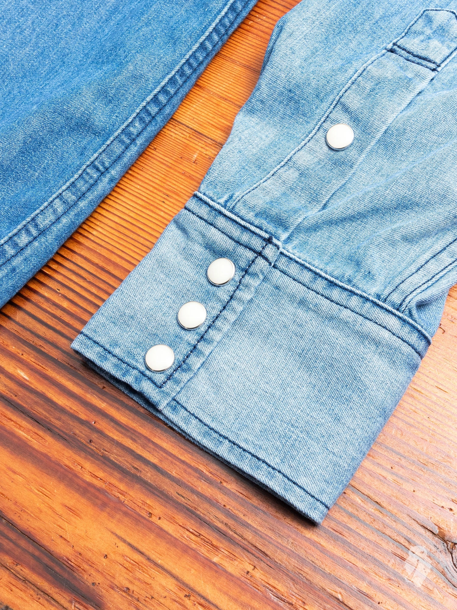 Tiger Western Shirt in Used Indigo