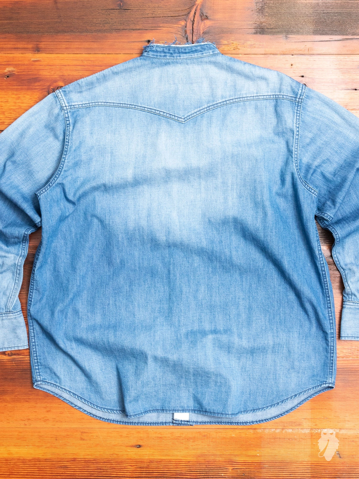 Tiger Western Shirt in Used Indigo