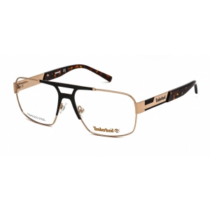 Timberland Men's Eyeglasses - Clear Lens Pale Gold Rectangular Frame | TB1702 032