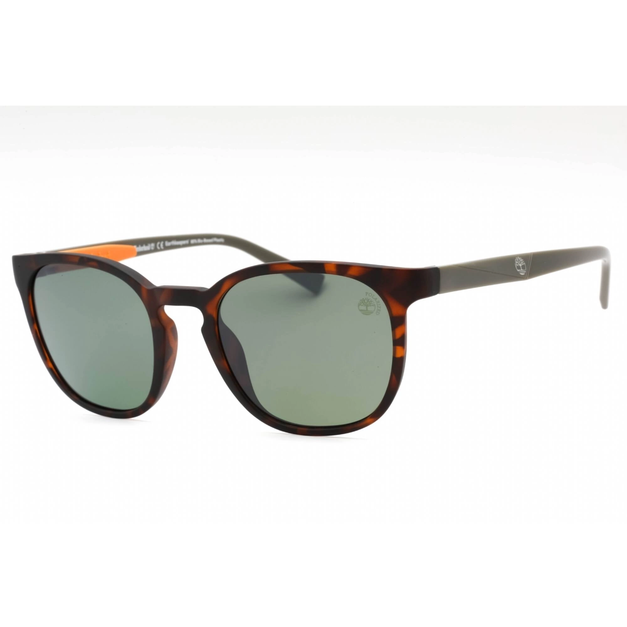 Timberland Men's Sunglasses - Dark Havana Plastic Oval Full Rim Frame | TB9274 52H