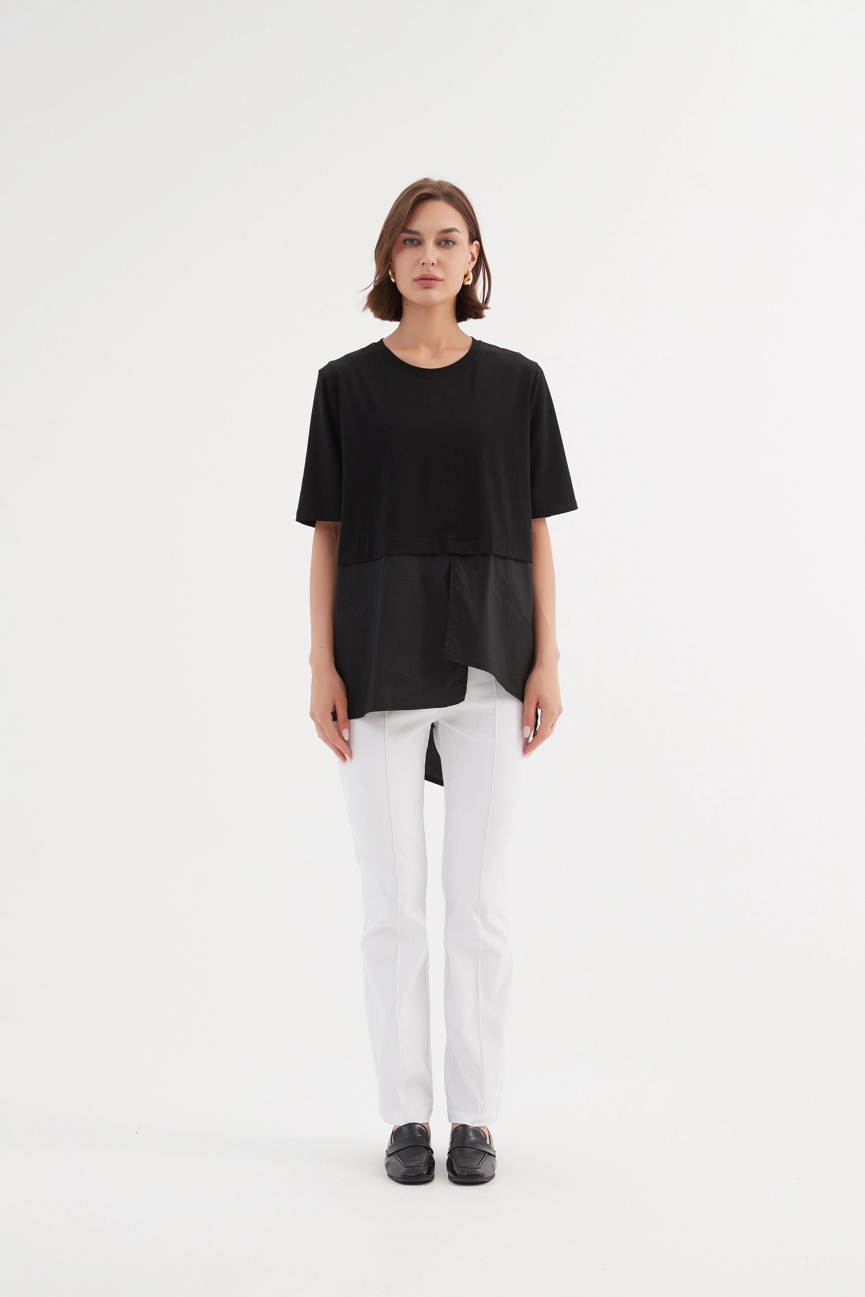 Tirelli Split Back Combi Tee Black