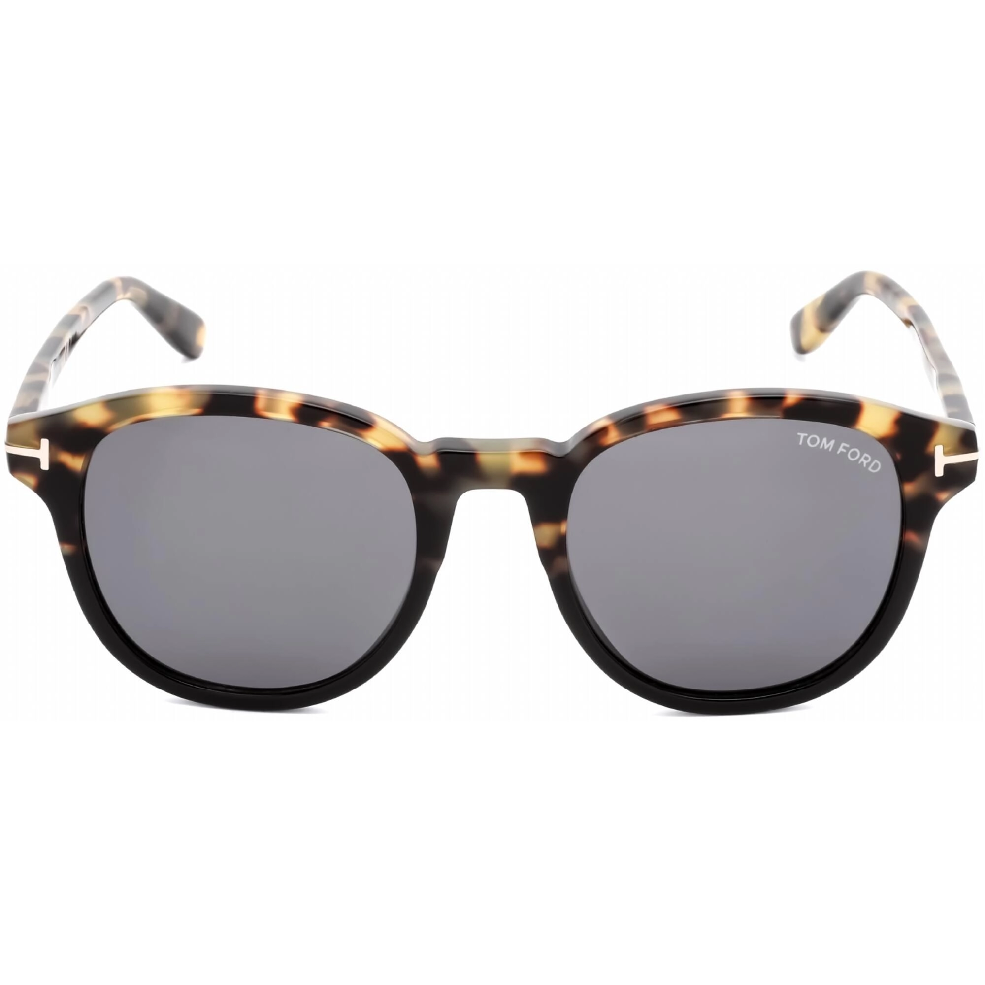 Tom Ford Men's Sunglasses - Full Rim Havana Plastic Round Shape Frame | FT0752 56A