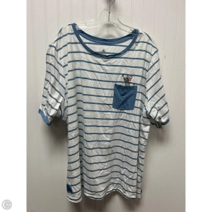 Top Short Sleeve By Disney Store In Striped Pattern, Size: 3x