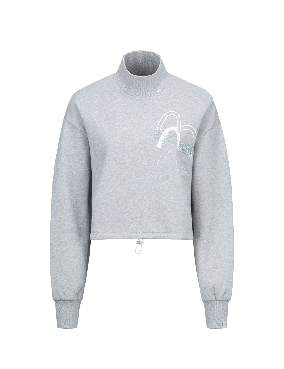 Triple Seagull Print Turtle Neck Sweatshirt