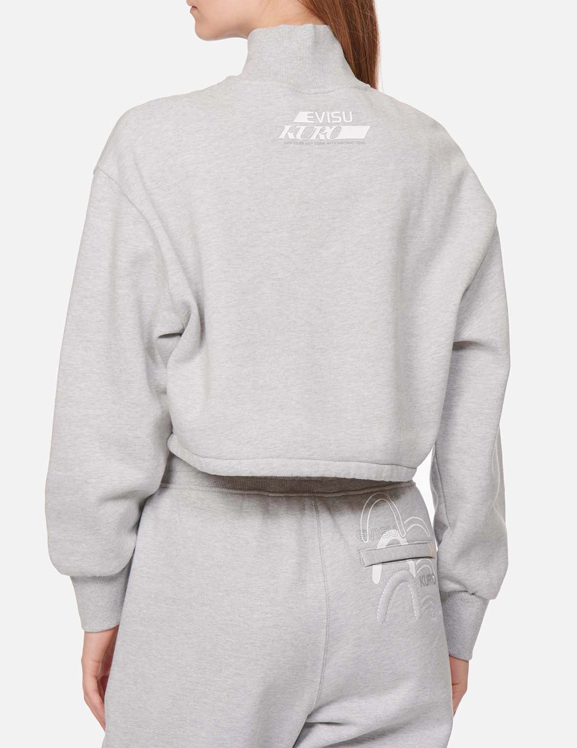 Triple Seagull Print Turtle Neck Sweatshirt