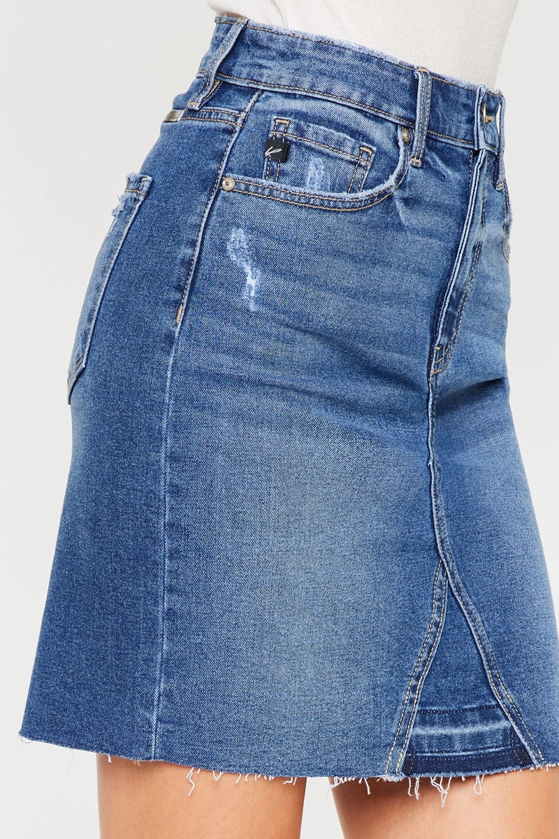 Trixie Fringed Hem Mini Skirt