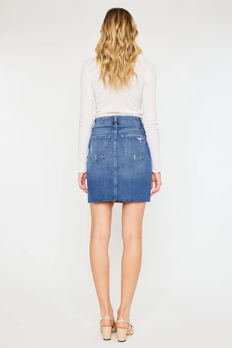 Trixie Fringed Hem Mini Skirt