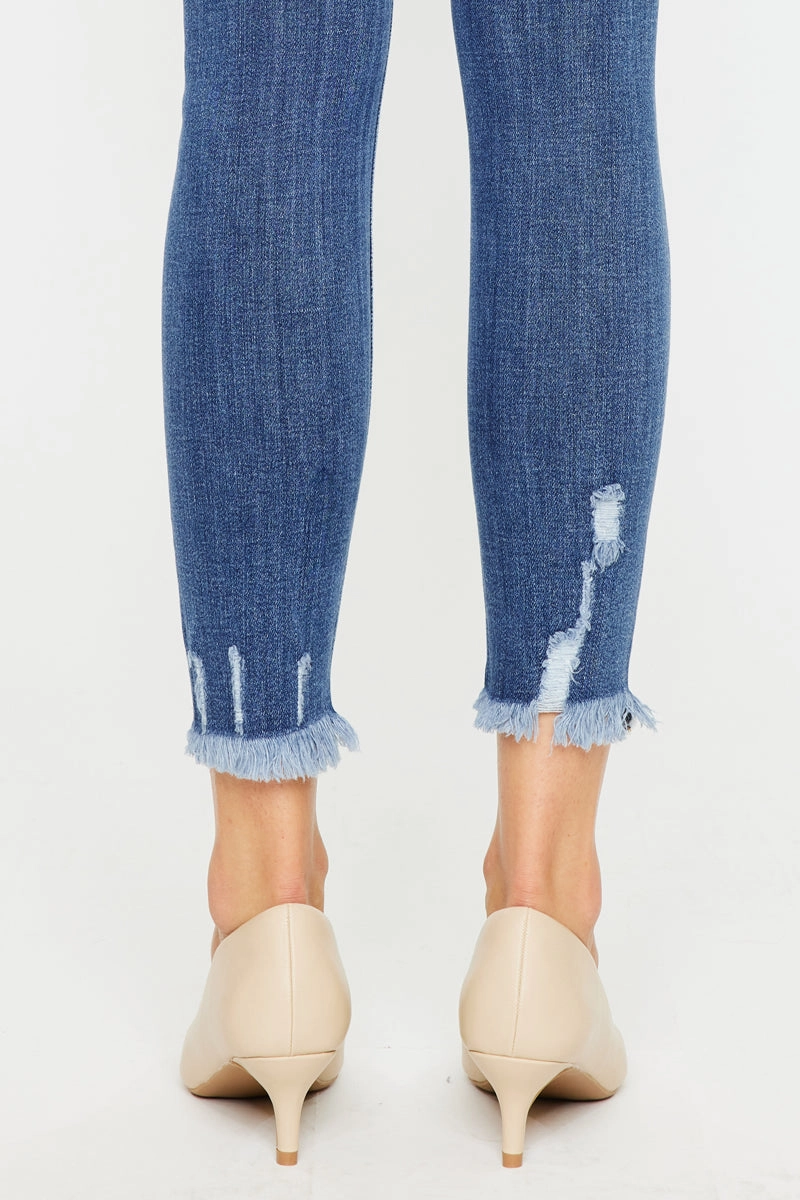 Trixie Mid Rise Ankle Skinny Jeans