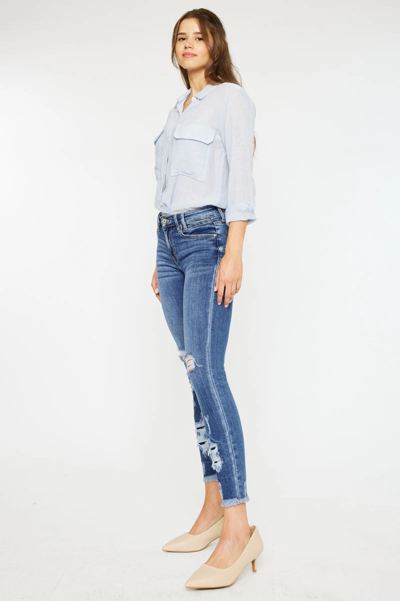Trixie Mid Rise Ankle Skinny Jeans