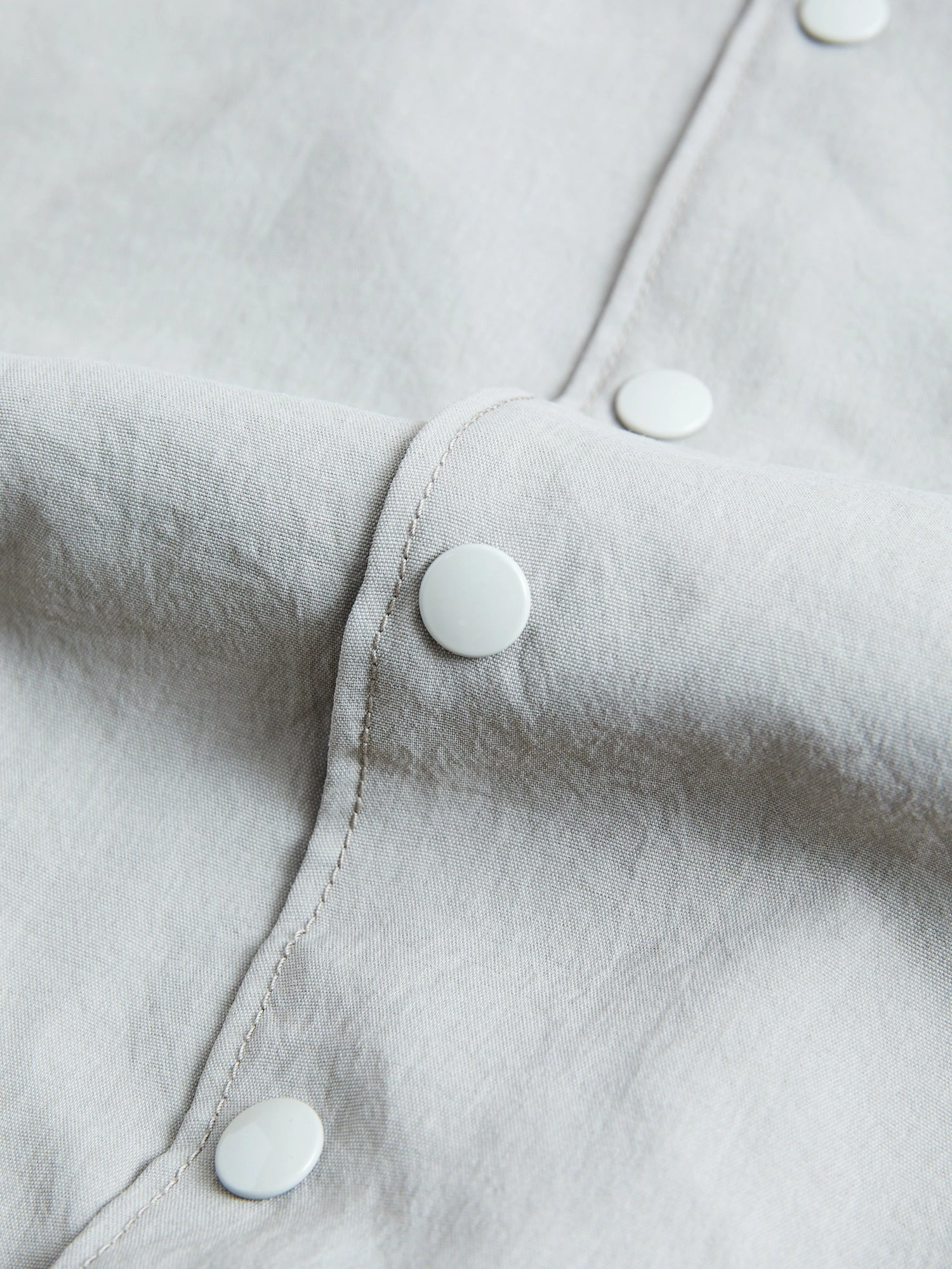 Two-Tone Baseball Jacket in Greige