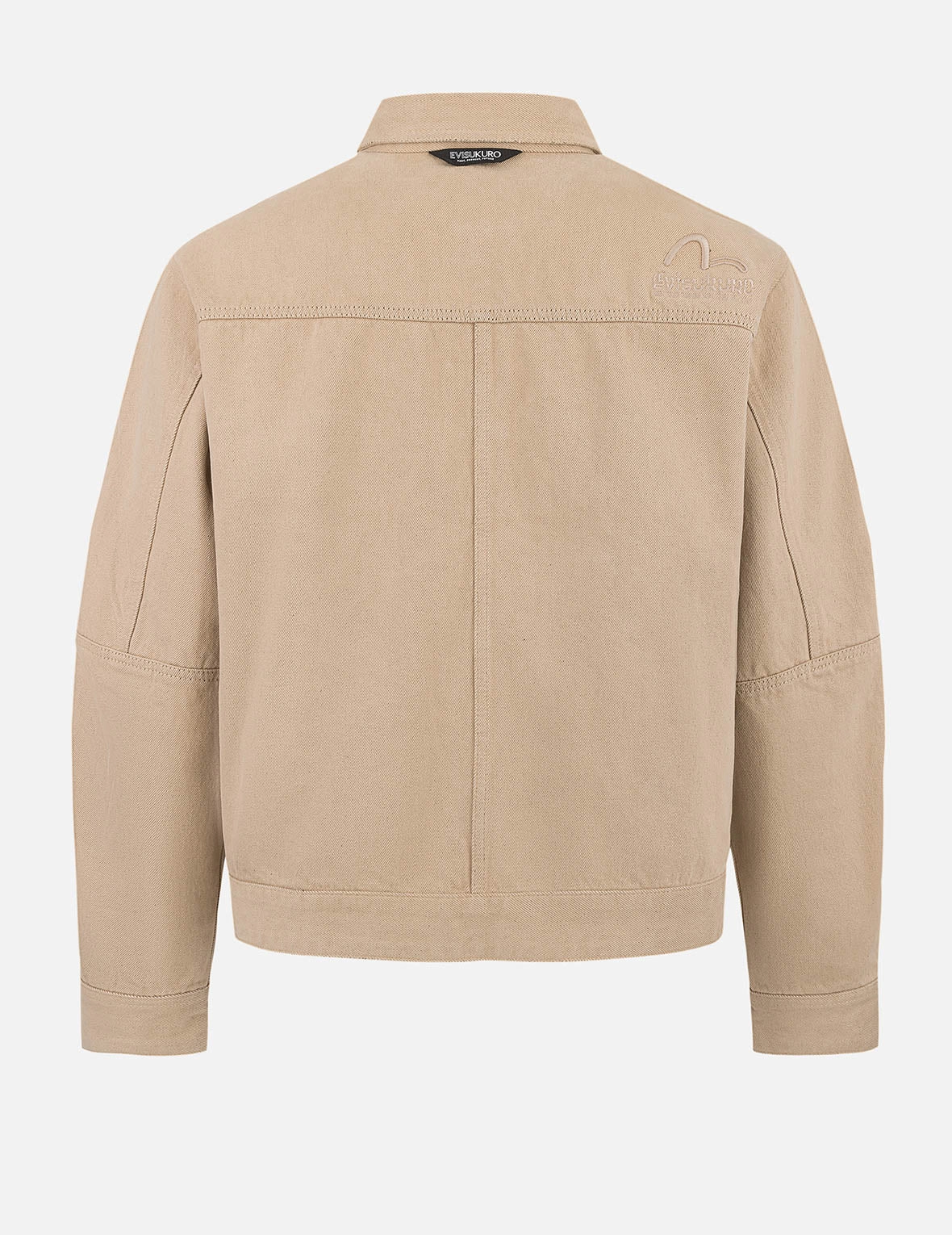 Two Tone Distressed Relax Fit Trucker Jacket