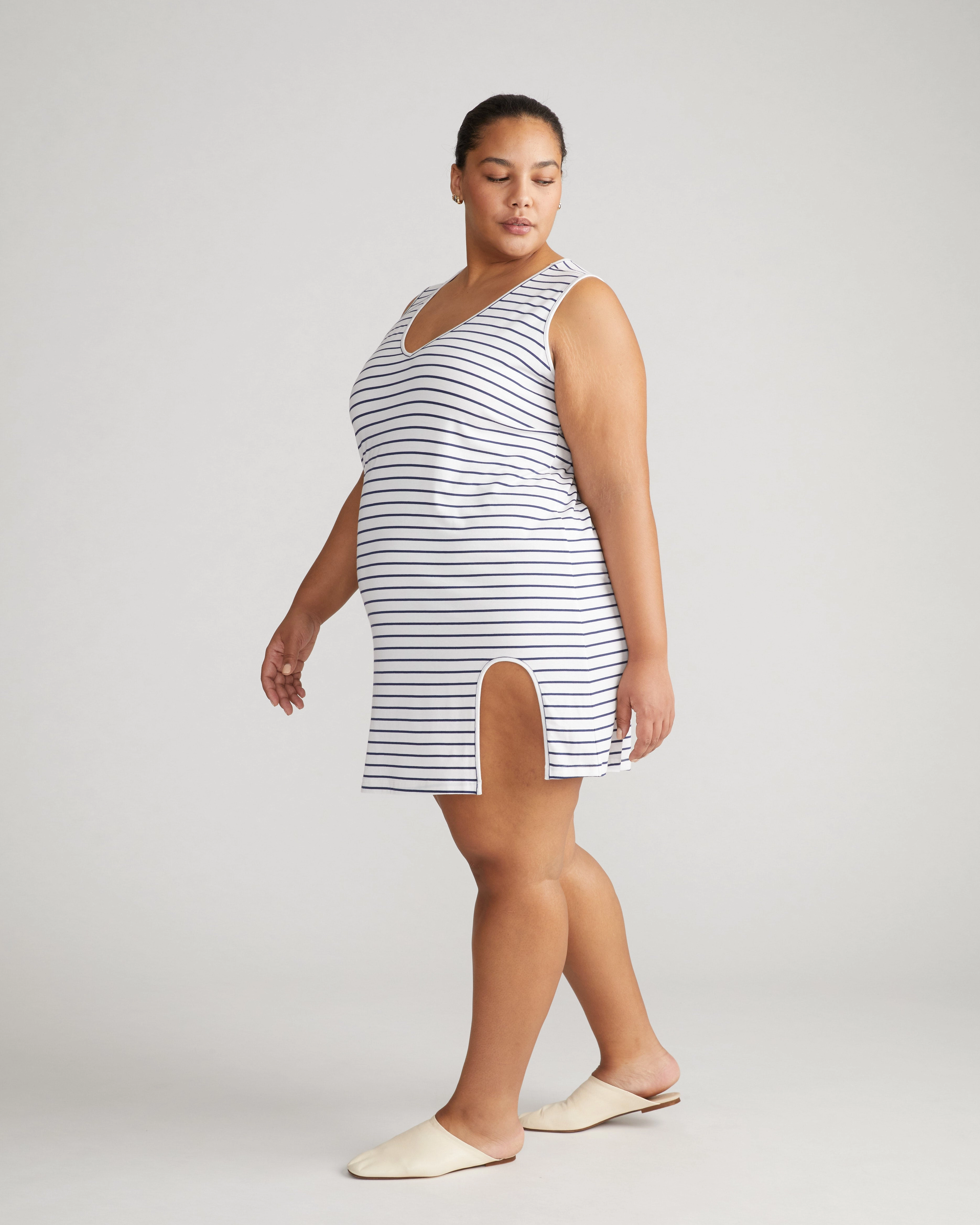 UltimateS Meko Nightie - White/Cenote Stripe