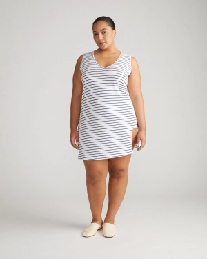 UltimateS Meko Nightie - White/Cenote Stripe