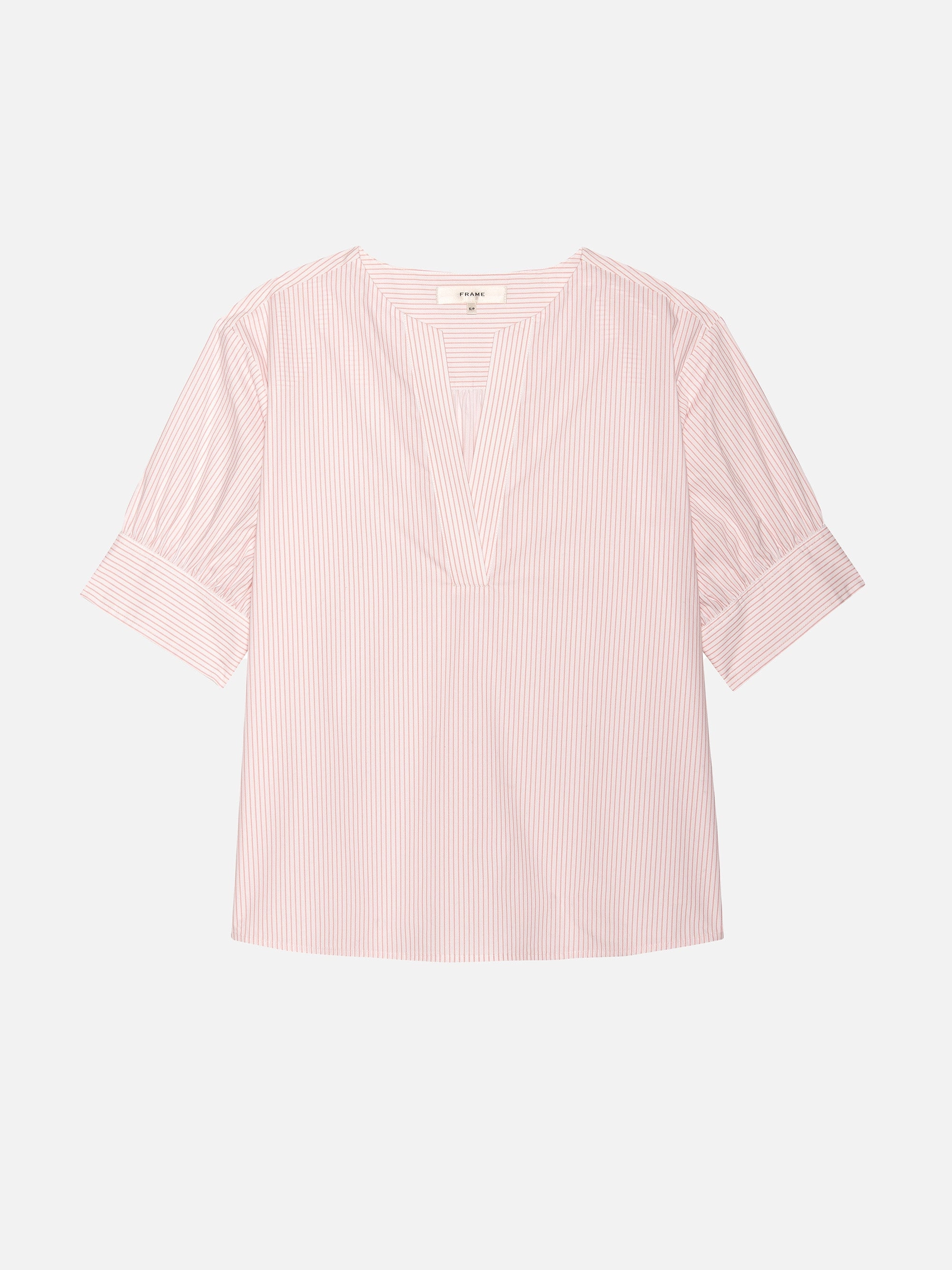 V-Neck Popover Top -- Azalea Multi