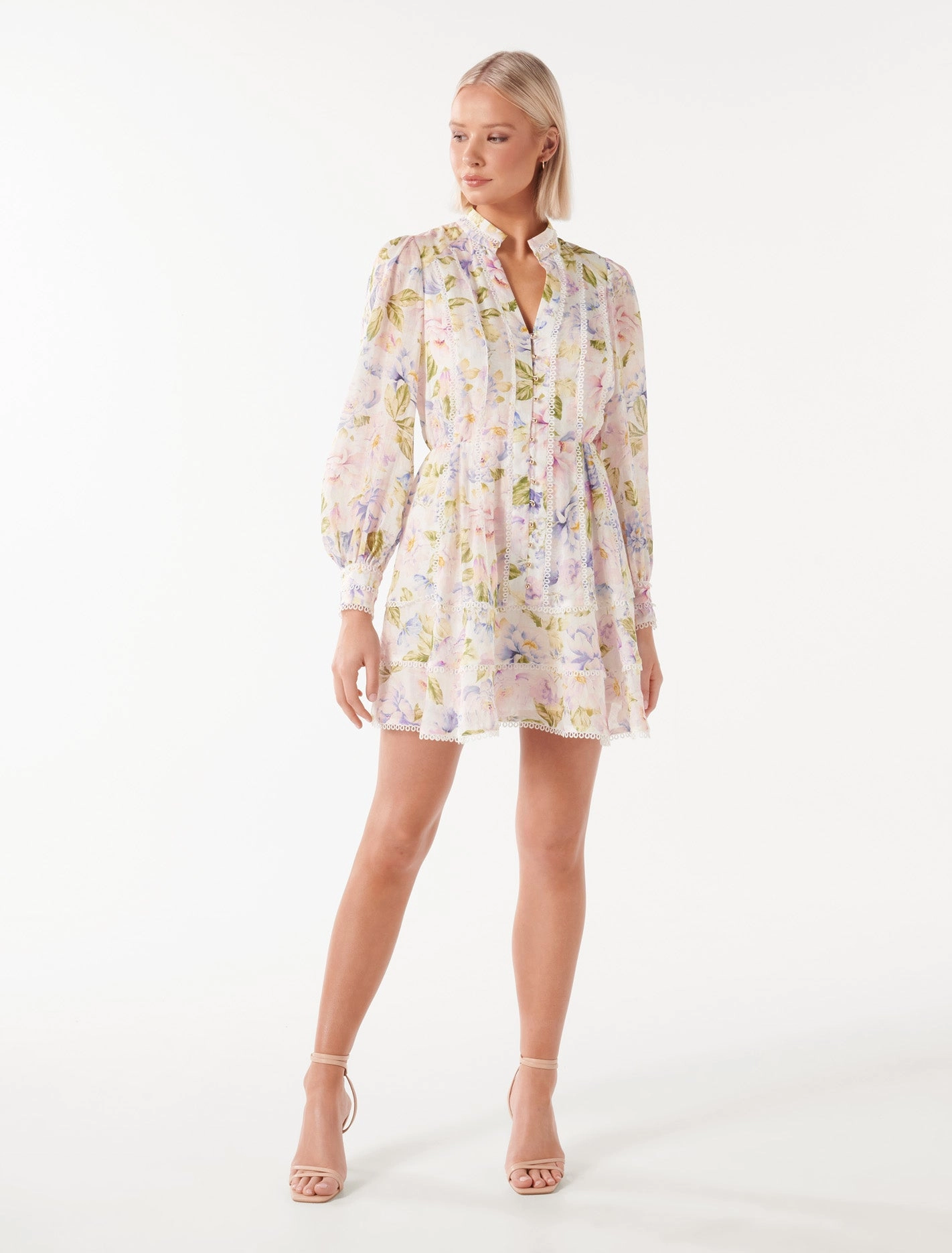 Vanessa Trim Detail Skater Dress