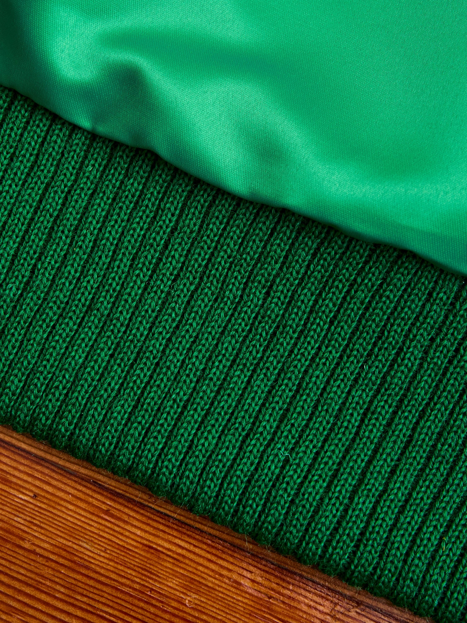 Varsity Jacket in Kelly Green Milk