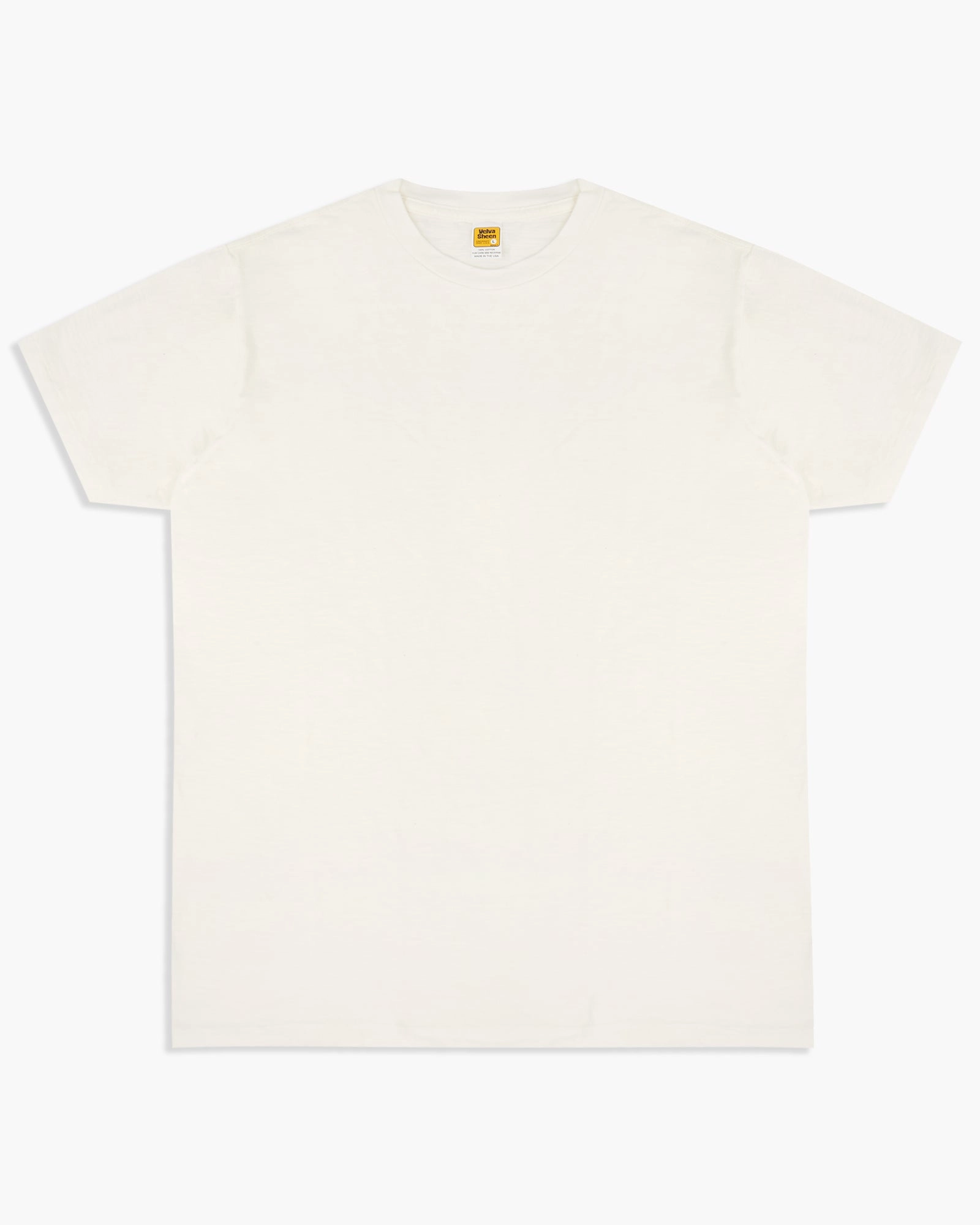 Velva Sheen Rolled S/S Regular Tee - White